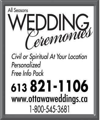 All Seasons Wedding Ceremonies