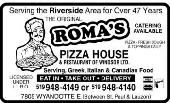 Roma\'s Pizza House & Restaurant Of Windsor Ltd